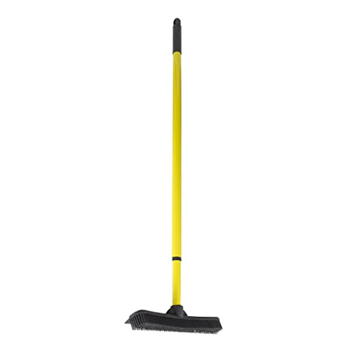 FURemover Pet Hair Remover Carpet Rake - Rubber Broom for Pet Hair Removal Tool with Squeegee &...