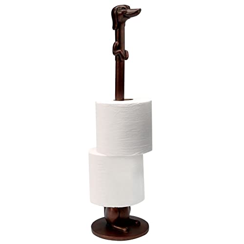 WHAT ON EARTH Dachshund Paper Towel Holder - Funny Toilet Paper Holder, Wiener Dog Paper Towel Stand...