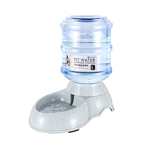 Flexzion Automatic Dog Water Bowl Dispenser for Cat Pet Animal (1 Gallon Dispener Water Jug) -...