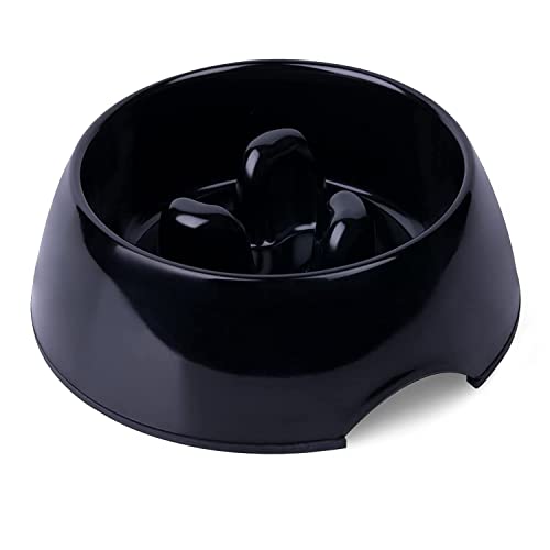 SUPERDESIGN Slow Feeder Dog Bowl Cat Bowl 1/2 Cup Slow Feeding Dog Bowl for Small Medium Breed Anti...