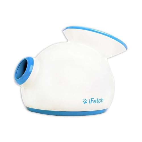 iFetch Interactive Ball Launcher for Dogs – Launches Mini Tennis Balls, Small,Multicolored