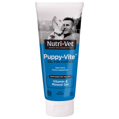 Nutri-Vet Puppy-Vite Paw Gel for Dogs | Liver Flavored Paw Gel | 3 Ounces