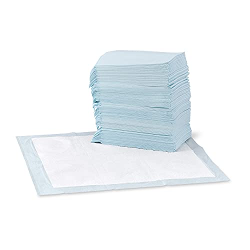 Amazon Basics Dog and Puppy Pads, Leak-proof 5-Layer Pee Pads with Quick-dry Surface for Potty...