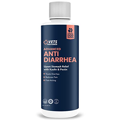 Vets Preferred Anti Diarrhea Liquid for Dogs - Dog Diarrhea Relief with Pectin and Kaolin (8 oz.) |...