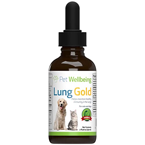 Pet Wellbeing Lung Gold for Dogs - Vet-Formulated - Lung & Respiratory Immune Support, Open Airways,...
