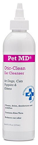 Pet MD Otic Clean Dog Ear Cleaner for Cats and Dogs - Effective Against Infections, Itching, and...