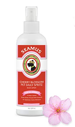 Seamus Cherry Blossom Pet Daily Spritz 8oz-Cologne-Deodorant-Odor-Eliminator-Body Spray for Dogs,...