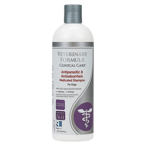 Veterinary Formula Clinical Care Antiparasitic & Antiseborrheic Medicated Dog Shampoo, 16 oz –...
