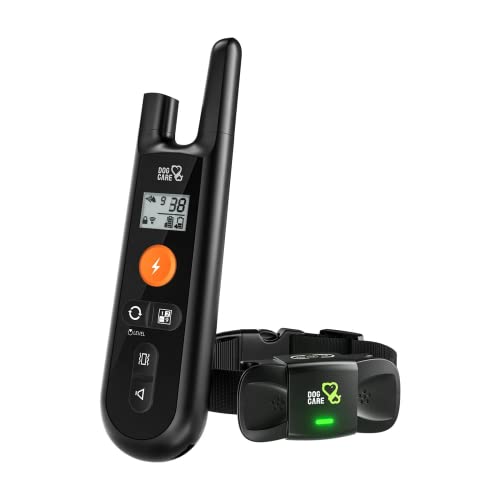 Rechargeable Dog Training Collar with Beep, Vibration and Shock Training Modes, Rainproof, Long...
