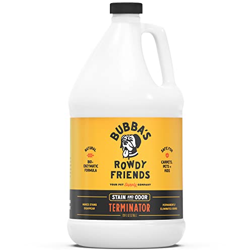 BUBBAS Super Strength Commercial Enzyme Cleaner - Pet Odor Eliminator | Enzymatic Stain Remover |...