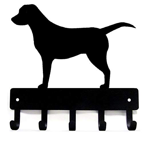 Labrador Retriever Dog - Key Holder for Wall - Small 6 inch Wide - Made in USA