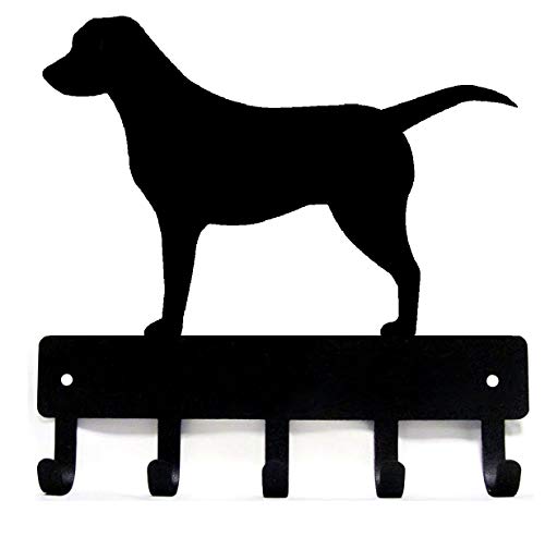 The Metal Peddler Labrador Retriever Dog - Key Holder for Wall - Small 6 inch Wide - Made in USA;...