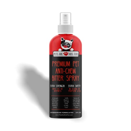 Anti Chew Dog Training Spray: No Chew Bitter Spray and Pet Deterrent for Dogs and Cats - Behavior...