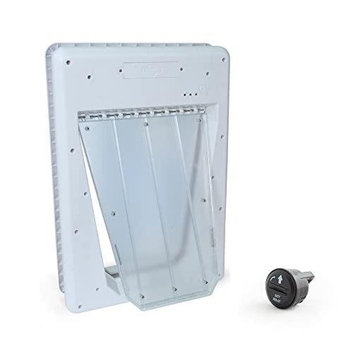 PetSafe NEVER RUST Electronic Pet Door - Automatic Dog and Cat Door - For Large Pets - Pets up to...