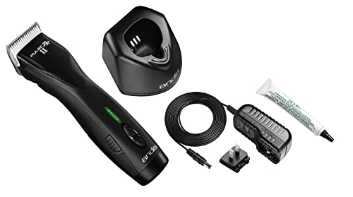 Andis Pulse Zr II 5-Speed Detachable Blade Clipper, Cordless, Removable Lithium Ion Battery - Black,...