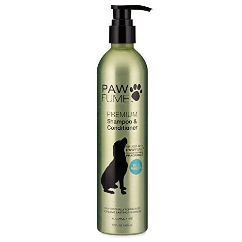Pawfume Pet shampoo and Conditioner – Hypoallergenic Probiotic for best Smelly dogs, Puppies (Blue...
