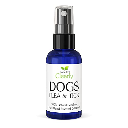 Isabella's Clearly Dogs, Natural Aromatherapy Formula for Ticks and Fleas, Coat Conditioner,...