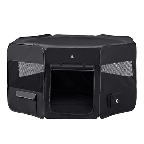 X-ZONE PET Portable Foldable Pet Dog Cat Playpen Crates Kennel/Premium 600D Oxford Cloth,Removable...