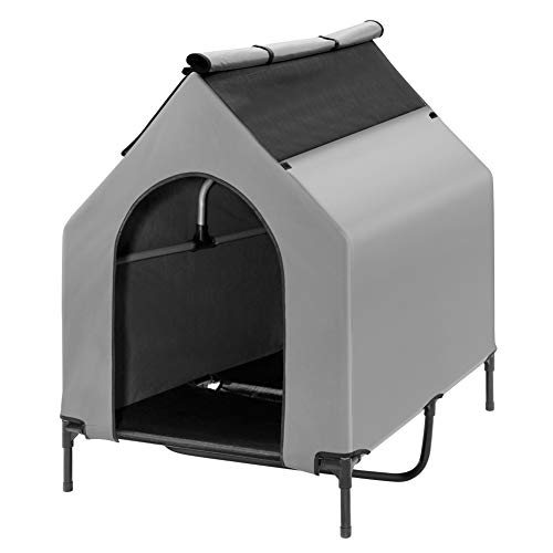 Zooba Elevated Dog House, More Than Basics Extra Large Dog House W/ Strong Beam Support Up to 178...