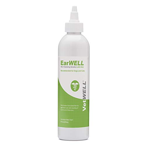VetWELL Ear Cleaner for Dogs and Cats - Otic Rinse for Infections and Controlling Ear Infections and...