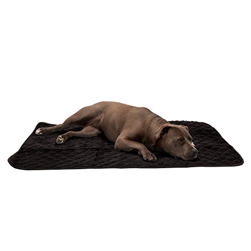 Furhaven Pet Bed for Dogs and Cats - ThermaNAP Quilted Velvet Self-Warming Thermal Blanket Mat for...