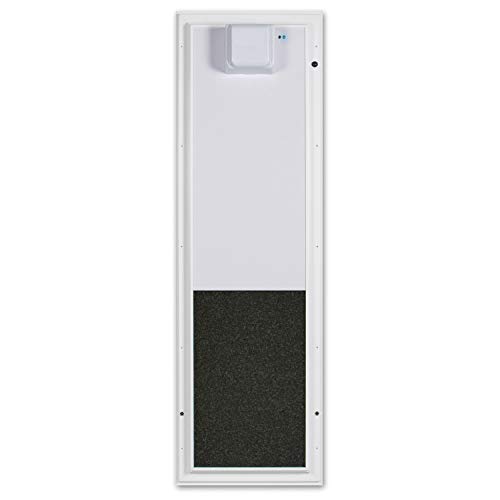 PlexiDor Performance PDE Electronic Pet Door for Dogs and Cats - Wall Mount Dog Door - White, Large