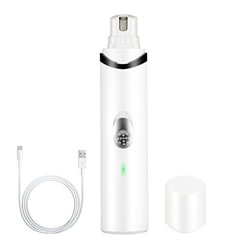 URPOWER Rechargeable Pet Nail Grinder Upgraded Dog Nail Grinder with USB Charging Quite & Powerful...