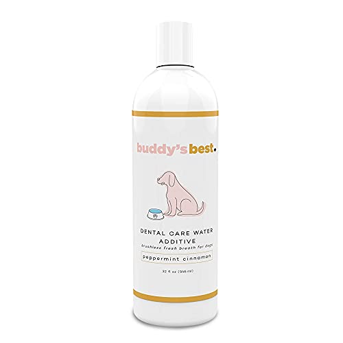 Buddy's Best, Dog Breath Freshener Water Additive - Dog Mouthwash for Dogs with Bad Breath, Healthy...