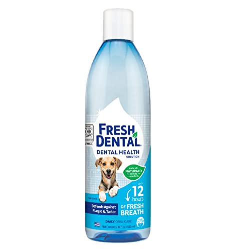 Naturel Promise Fresh Dental Water Additive - Dental Health Solution for Dogs - Easy to Use - Helps...