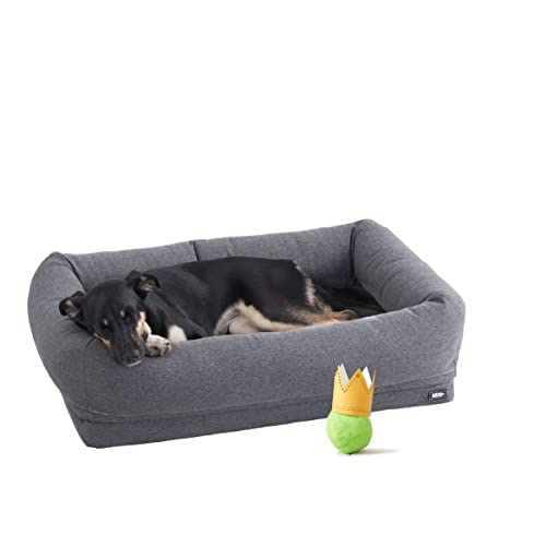 Barkbox Memory Foam Dog Bed with High Density Foam Base for Orthopedic Joint Relief - Crate Lounger,...