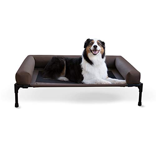 K&H Pet Products Original Bolster Pet Cot Outdoor Elevated Dog Bed with Removable Bolsters -...
