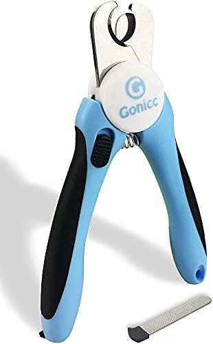 gonicc Dog & Cat Pets Nail Clippers and Trimmers - with Safety Guard to Avoid Over Cutting, Free...