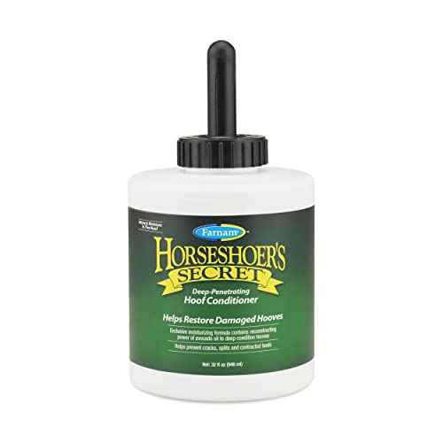 Farnam Horseshoer's Secret Deep-Penetrating Hoof Oil for Horses, Conditions Dry Hooves and Prevents...