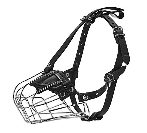 Viper Delta Metal Wire Basket Dog Muzzle, 3.25'(8cm) x 16'(41cm)