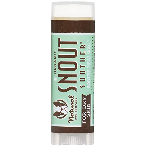 Natural Dog Company Snout Soother Dog Nose Balm, Travel Stick, 0.15 oz, Dog Balm for Paws and Nose,...