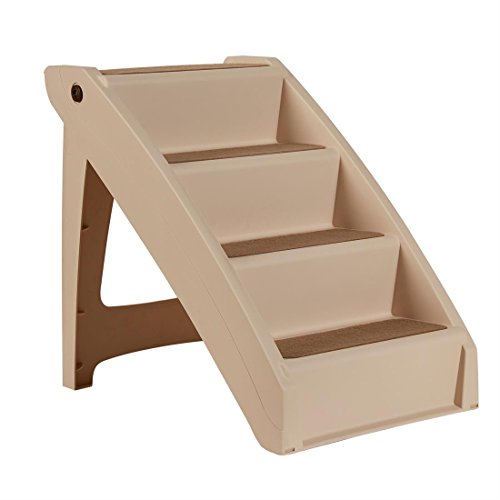 PetSafe CozyUp Folding Dog Stairs for High Beds - Pet Stairs for Indoor/Outdoor Use at Home or...