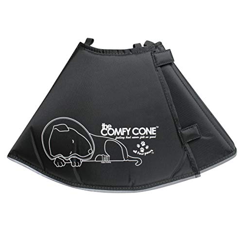 The Original Comfy Cone by All Four Paws, Soft Pet Recovery Collar with Removable Stays, Large,...