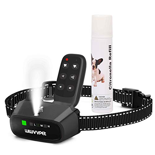 Citronella Spray Dog Training Collar with Remote Control, 2 Modes Citronella Dog Bark Collar, No...