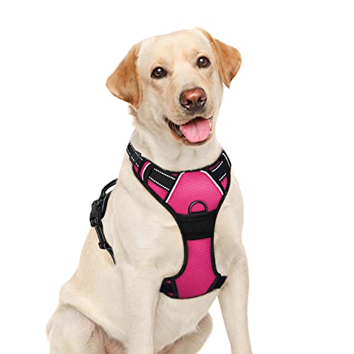 BARKBAY No Pull Pet Harness Dog Harness Adjustable Outdoor Pet Vest 3M Reflective Oxford Material...