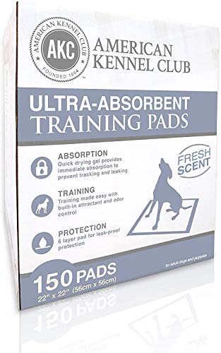 American Kennel Club AKC Training Pads AKC 63860, '22'' x 22'' - pack of 150'