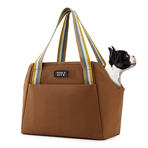 NOBLE DUCK Small Dog Carrier Purse with Pockets, Portable Small Dog/Cat Soft-Sided Carrier with...