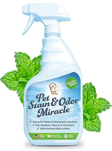 Sunny & Honey Pet Stain & Odor Miracle - Enzyme Cleaner for Dog Urine Cat Pee Feces Vomit, Enzymatic...