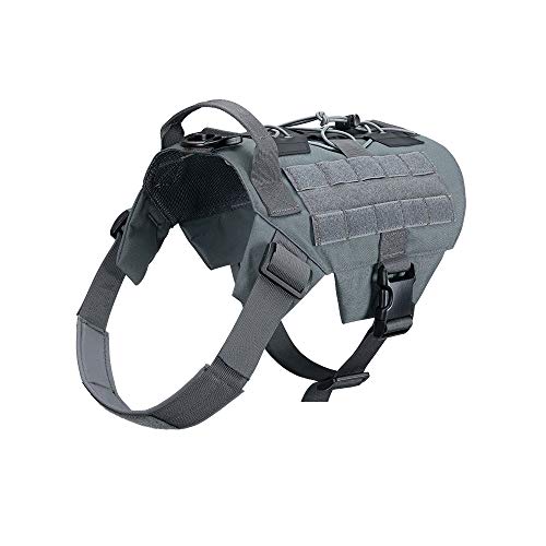 EXCELLENT ELITE SPANKER Dog Harness Tactical Military Dog Harness Adjustable No-Pull Dog Harness...