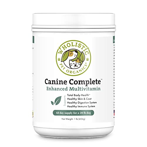 Wholistic Pet Organics Canine Complete: Multivitamin for Dogs Organic Homemade Dog Food Supplement...