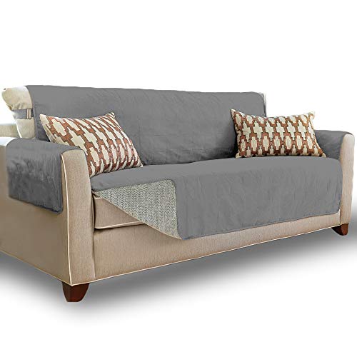 Gorilla Grip Original Soft Sofa Protector, Large, 70' Seat Width, Patented Slip Resistant Durable...