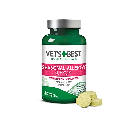 Vet's Best Vet’s Best Seasonal Allergy Relief | Dog Allergy Supplement | Relief from Dry or Itchy...