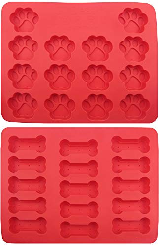 GYBest GGT01 Food Grade Large Ice Cube Trays, Silicone Baking Molds, 2-Pack (Claw bone*)