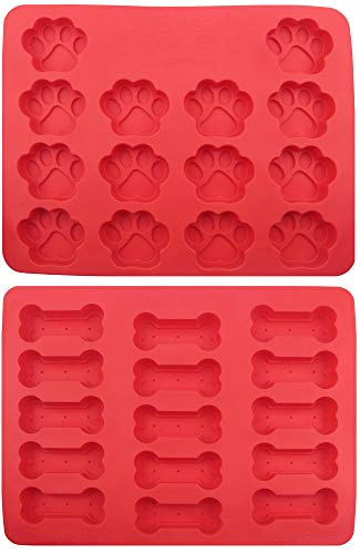 GYBest Large Ice Cube Trays Ice Mode Ice Maker, Silicone Baking Molds, 2-Pack (Claw bone)