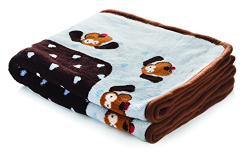 Snuggle Puppy Blanket for Pets - Extra Soft and Long Lasting - Blue Pattern