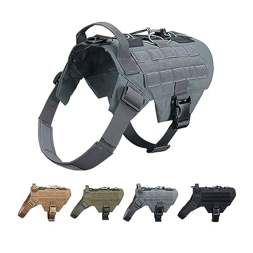 EXCELLENT ELITE SPANKER Dog Harness Tactical Military Dog Harness Adjustable No-Pull Dog Harness...